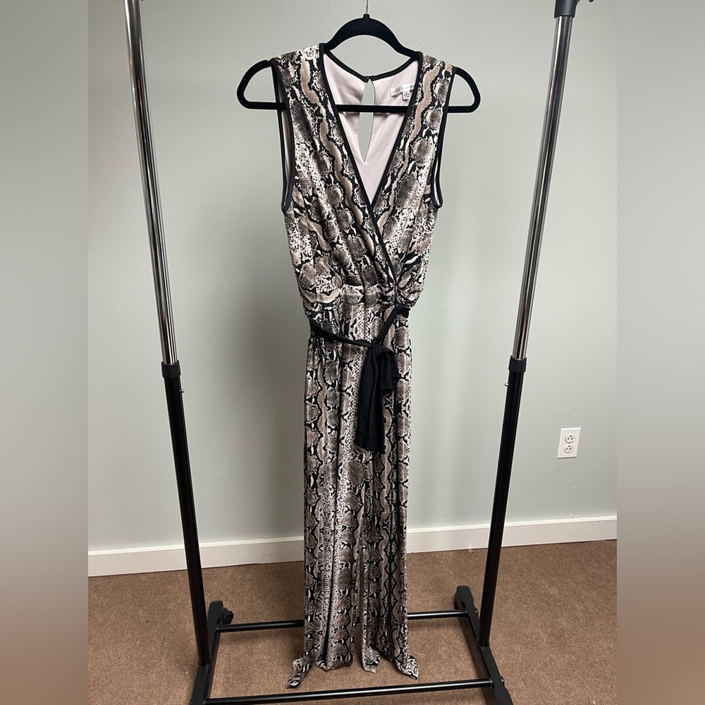 Sandra Darren Snakeskin Jumpsuit